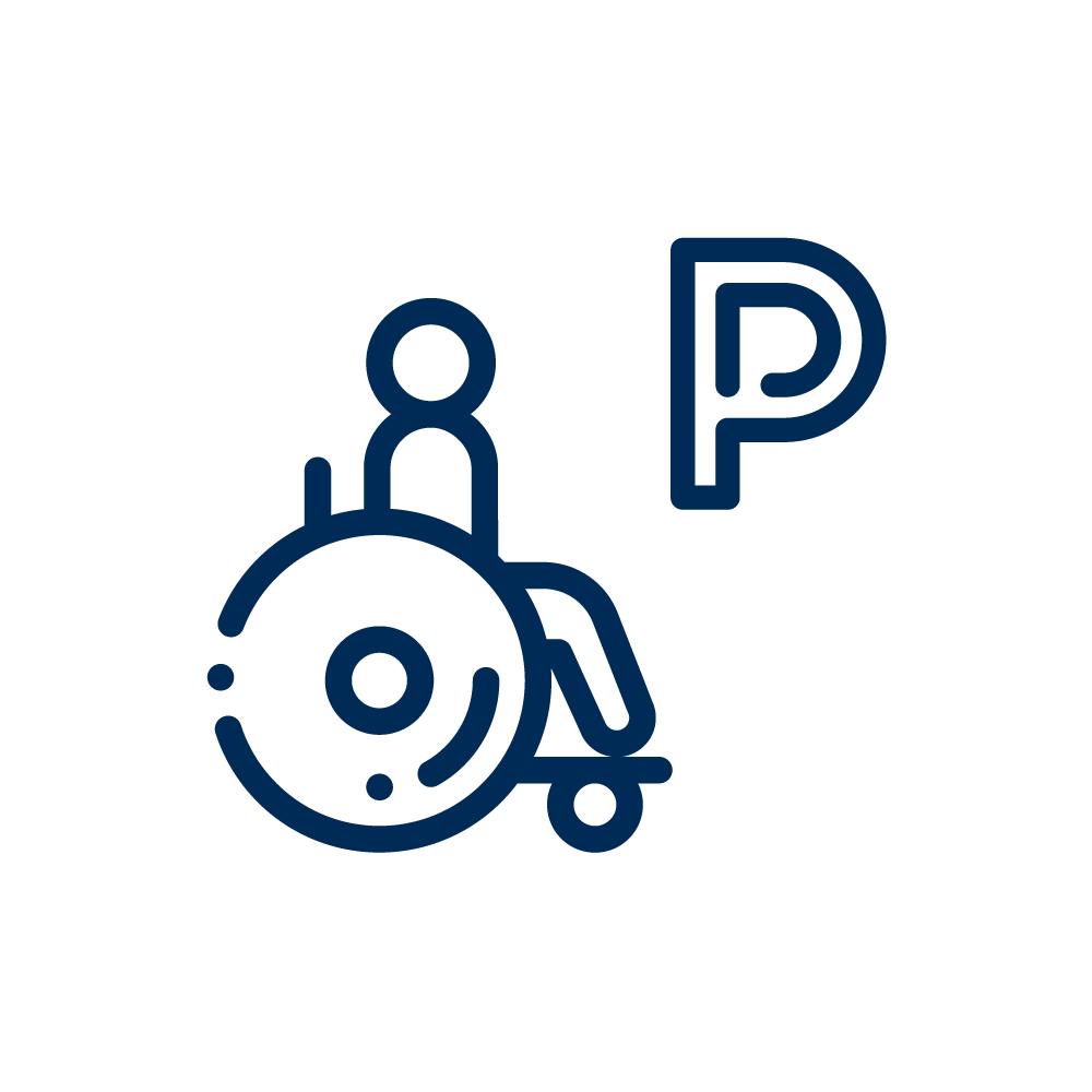 piktogram parkingu dla osoby z niepełnosprawnością
